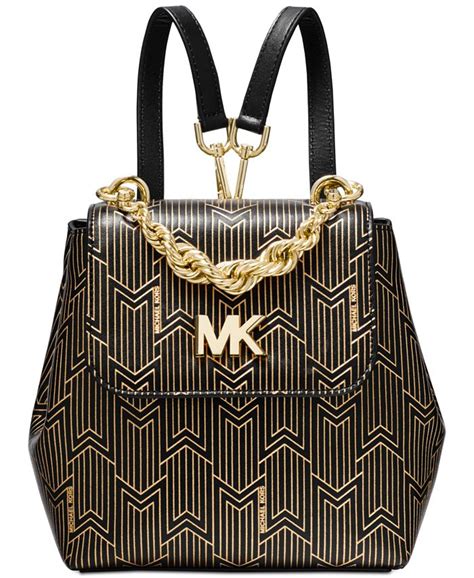 michael kors mott metallic deco convertible backpack